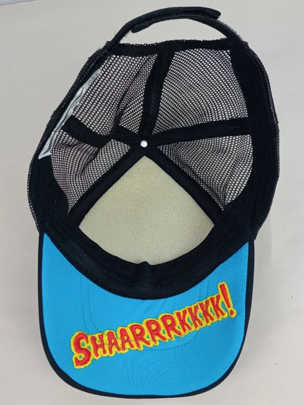 NWOT Newport Aquarium Youth Black Green‎ Blue Shark Anchor Mesh Baseball Cap